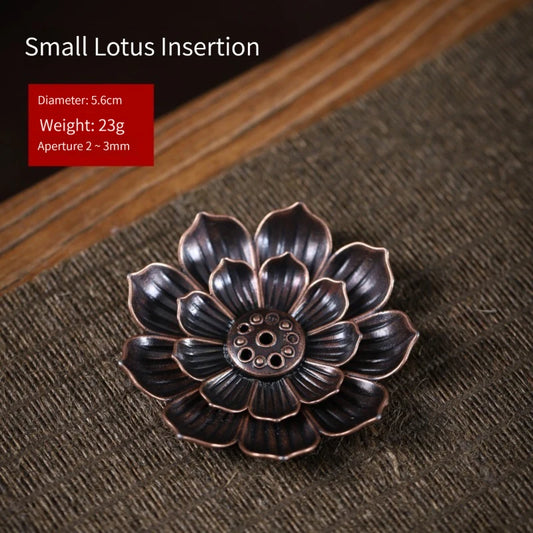 Porte-Encens Feuille de Lotus Bronze – Modèle ZENITHIA